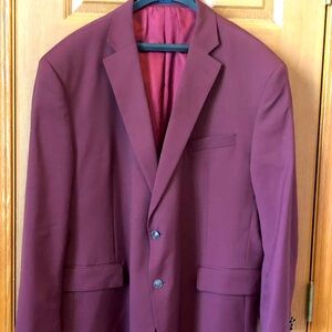 Stafford burgundy blazer. Nice buttons. No blemishes. Rarely worn